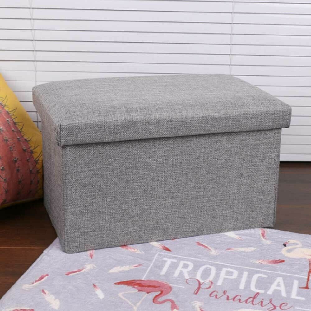 Foldable Fabric Storage Box with lid Drawer Toys/Clothes Shelving Organiser