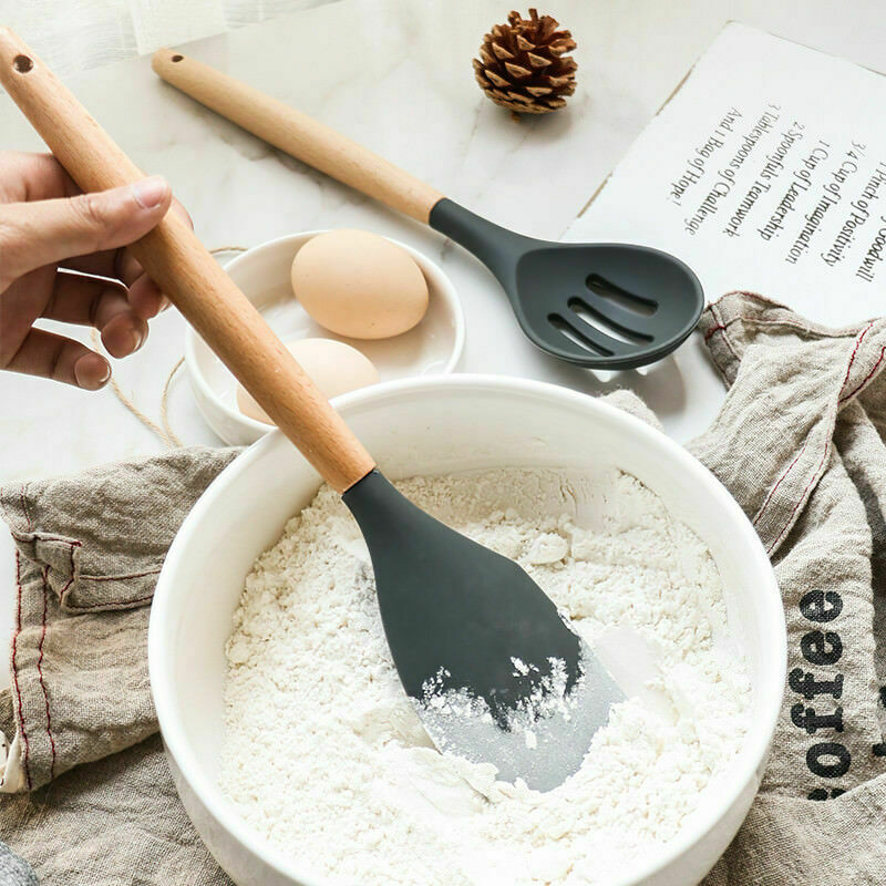 Kitchen Utensils For Cooking Baking Silicone Kitchen Utensil Set Stainless Tongs