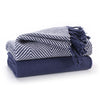 Luxury Pack of 2 Cotton Complimenting Throws for Sofa Blanket,125x 150cms-Single