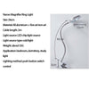 Desk Table Top 8x Magnifier Lamp Eyelash Beauty Nail Salon Tattoo White