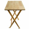 Folding Snack Table Wooden Natural Desk Foldable Portable Dining Laptop Coffee