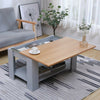 Wooden Sliding Top Coffee/Sofa/Tea Table Modern Living Room Bottom Storage Shelf
