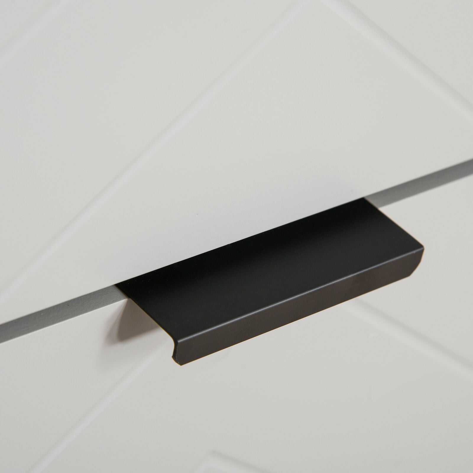 Bedside Cabinet Nightstand 2 Drawer Unit Storage and Metal Base for Home Office