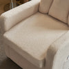 Swivel Chair with Ottoman Footrest Stool Armchair Single Padded Seat Sofa HT