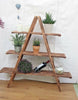 Rustic 3 Tier Wooden Ladder Shelf Shelves Bookcase Plant Flower Shelving