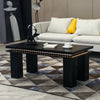 Rectangle LED Wood Tea Table End Side Table Nested Coffee/End Tables Living Room