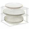 3 Tier Corner Plate Kitchen Cupboard Organiser Tidy Storage Rack Dish Stand