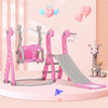 4 in1 Kids Baby Toddler Swing Slide & Climber Set In/Outdoor Boys Girls Toy HT
