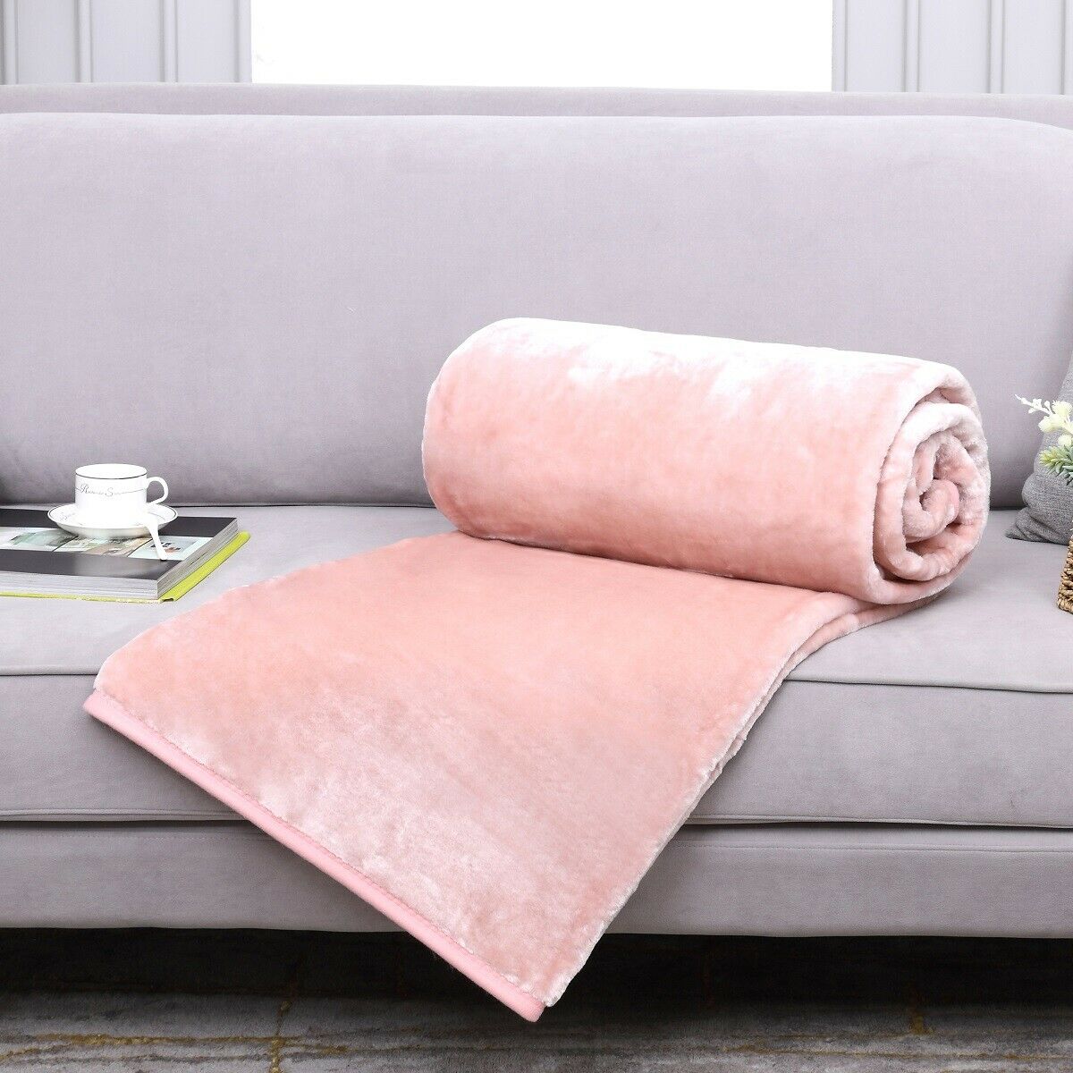 Luxury Blanket Large Sofa Throw Fleece Faux Fur Single Double & King