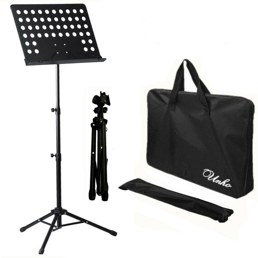 Heavy Duty Foldable Music Stand Holder Base Tripod Orchestral Conductor  Sheet Uk