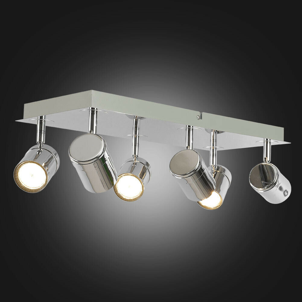 4 Way/6 Way Ceiling Spotlight Adjustable Led Spot Light Fitting Living Room Lamp