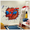 3D Spider man kids room decor boy gift Wall sticker wall decals wallpaper UK 98a