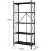 3/4/5 Tier Folding Kitchen Storage Rack Shelving Office Home Unit Display Stand