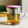 304 Stainless Steel Tea Infuser Mesh Strainer Lid Drip Tray Brew-in-Mug