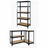 5 TIER HEAVY DUTY BOLTLESS METAL SHELVING SHELVES STORAGE UNIT GARAGE HOME NEW