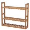 3 Tier Bamboo Bathroom Kitchen Wall Mounted Shelf Storage Rack adjustable Unit