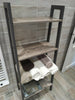 Industrial Plant Stand Vintage Bookcase Ladder Shelving Grey Display Rack Metal