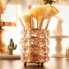 CRYSTAL MAKE UP BRUSH STORAGE BUCKET PENS/PENCILS HOLDER DESKTOP ORGANIZER DECOR