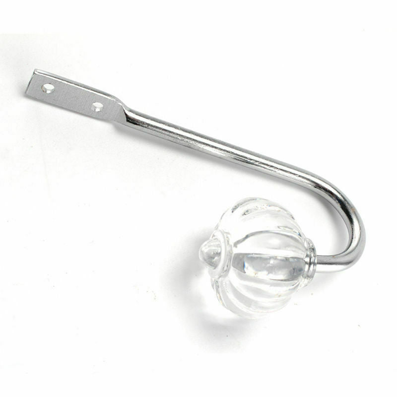 2X Metal Crystal Curtain Holdback Wall Tie Backs Hook Hanger Holder Home Decor