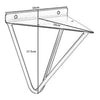 2pcs Wall Shelf Brackets Durable Metal Shelf Board Support Holder Shelving Kit