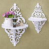 Small 2Pcs Corner Shelf Floating Wall Shelves Storage Display Books Rack Decor