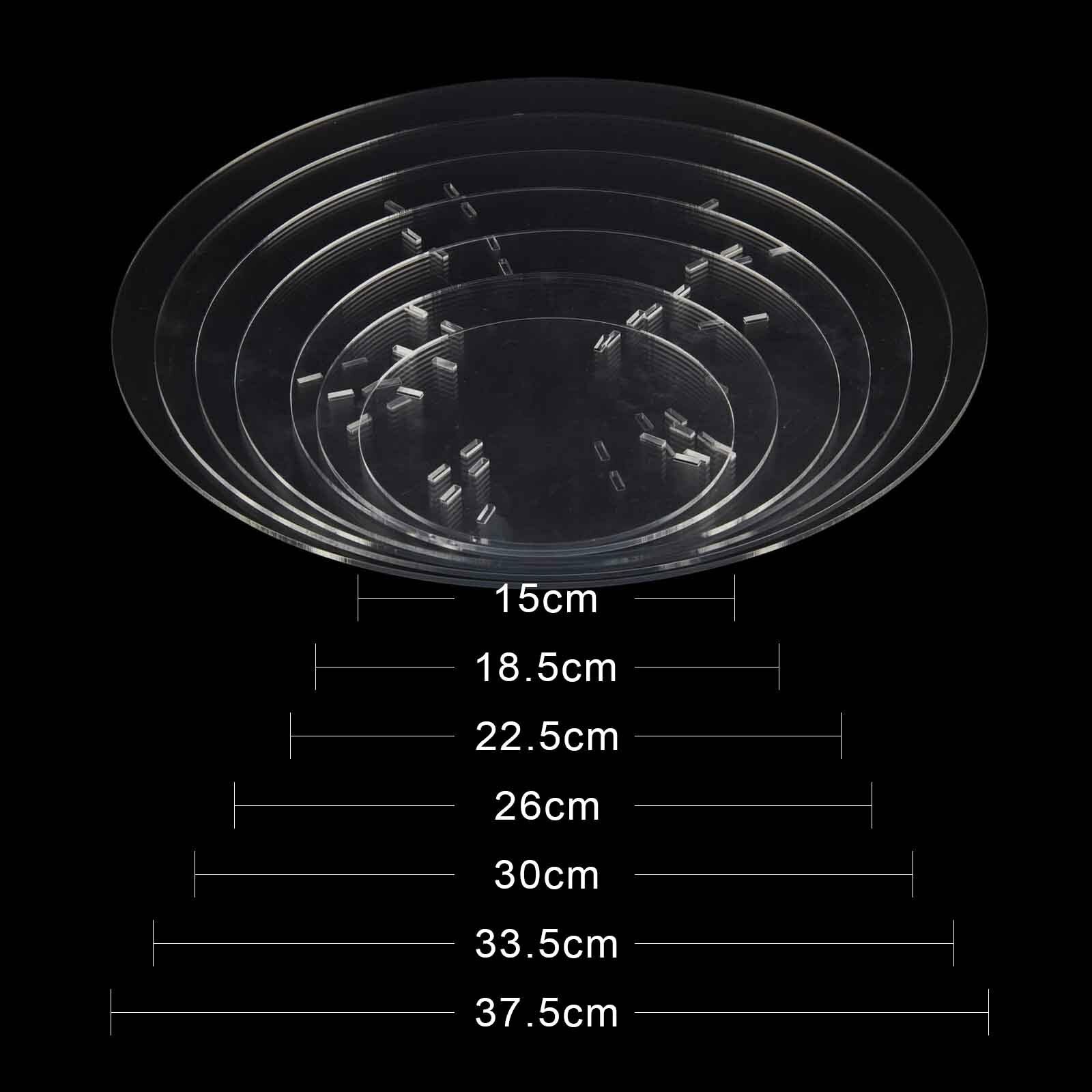 Clear Acrylic Round Cupcake Stand Display WeddingParty 5/6/7 tier Cup Cake Stand