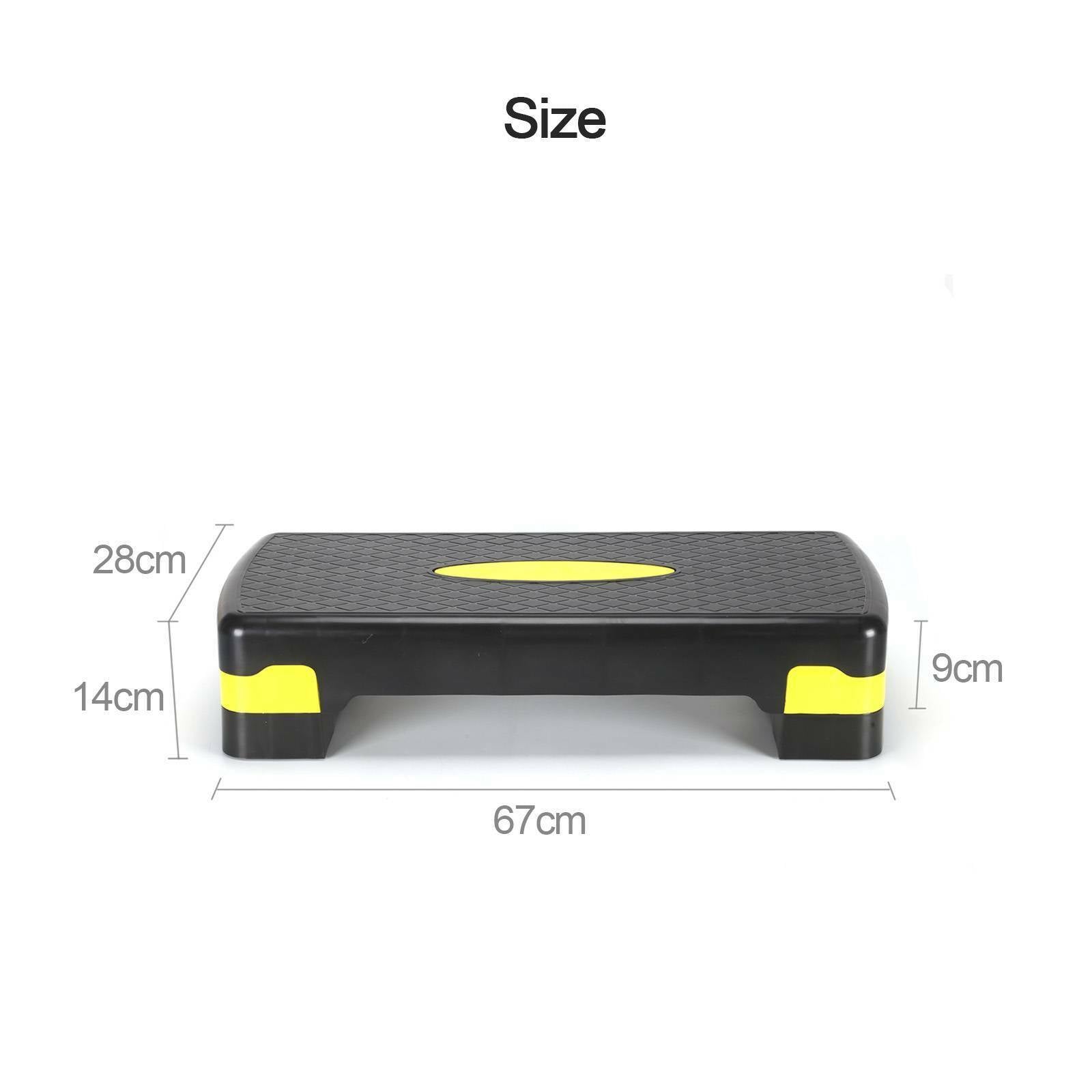Home AEROBIC 2 LEVEL ADJUSTABLE YOGA STEP FITNESS Gym Board Non Slip Stepper
