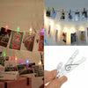 30 LED Hanging Picture Photo Peg Clip Fairy String Lights Party Bedroom Decor