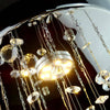 Chrome Crystal LED Ceiling Light Fitting Pendant Chandeliers Living Room