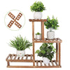 In & Outdoor 4 Tiered Flower Rack Planter Plant Stand Rack Display Shelf Windmil
