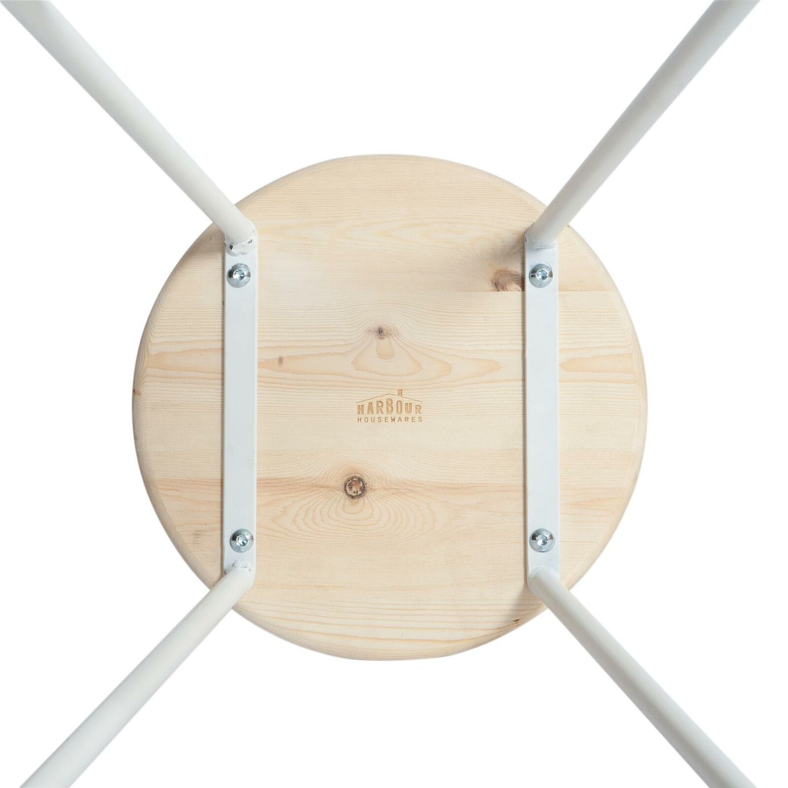 2x Wooden Bar Stools Breakfast Kitchen Island Counter Dining Chair White / Pine