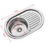 Stainless Steel Kitchen Sink Commercial Catering Single Double Bowl Drainer Kit