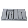 CUTLERY TRAY INSERT KITCHEN DRAWER QUALITY ABS BOX ORGANISER STORAGE GREY