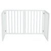 4 Panel Folding Pet Gate Dog Cat Fence Child Safety Barrier Indoor Free Standing
