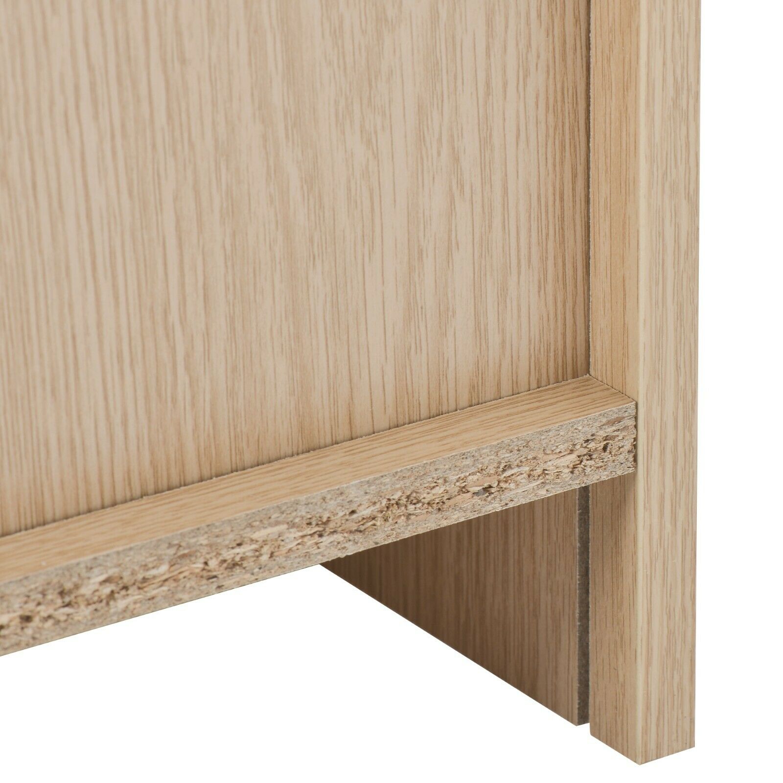 2 Drawer Wooden Bedside Table Cabinet Nightstand Storage Bedroom Furniture