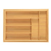 New Cutlery Organiser Drawer Storage Tray Wooden Bamboo Expandable Extending