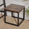 Industrial Rustic Wood Sofa Side Table Coffee Table Bedroom Night Stand 40x40cm