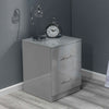 High Gloss Grey Bedside Cabinet. Premium Collection. ALL GREY GLOSS PANELS