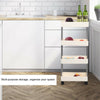 Slim Slide Out Kitchen Trolley Rack Holder Storage Shelf Organiser Mobile Stand