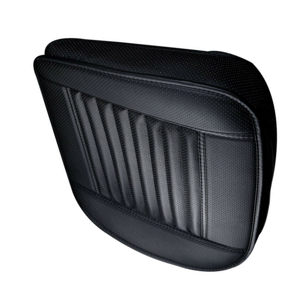 Breathable PU Leather Black Car Front Seat Cover Pad Mat for Auto Chair Cushion
