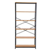 6 Tiers Bookshelf Bookcase Ladder Shelf Storage Display Unit Metal Plant Stand
