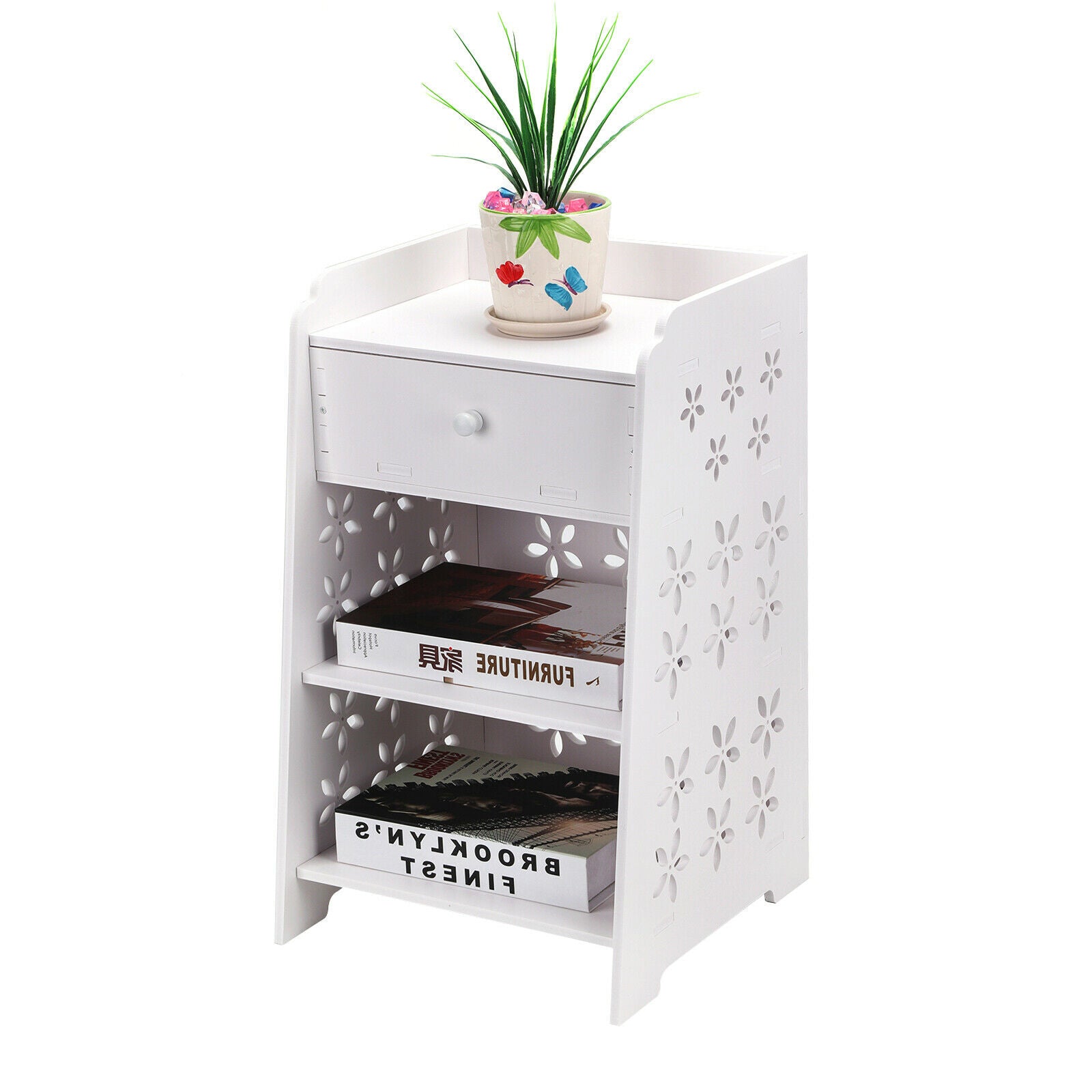 Bedside Tables Cabinet Drawer Night Stand Storage Furniture Shelf Cupboard UK