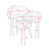 Nest of 3 Side Lamp Coffee Tables Furniture Nested Tables Living Room Tea Tables
