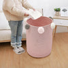 Folding Nordic Laundry Cotton Woven Washing Clothes Tidy Toys Storage Basket Bag
