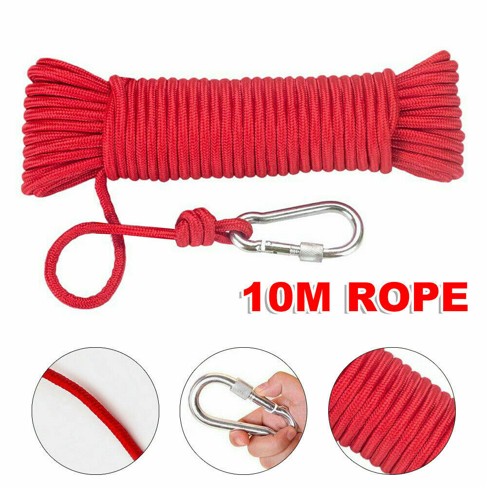 90kg-500kg Double Sided Large Powerful Neodymium Magnet Fishing & 10m Rope Set