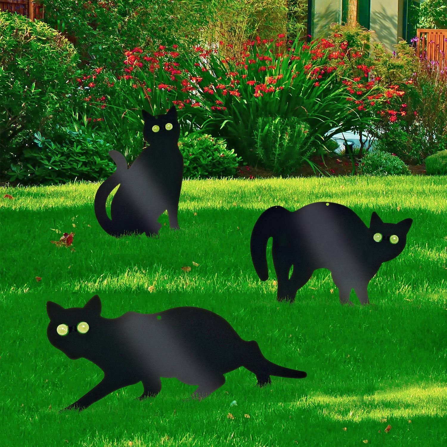 3 Pack Garden Scare Cat Pest Deterrent Repellent Scarer Nuisance Control Fox New