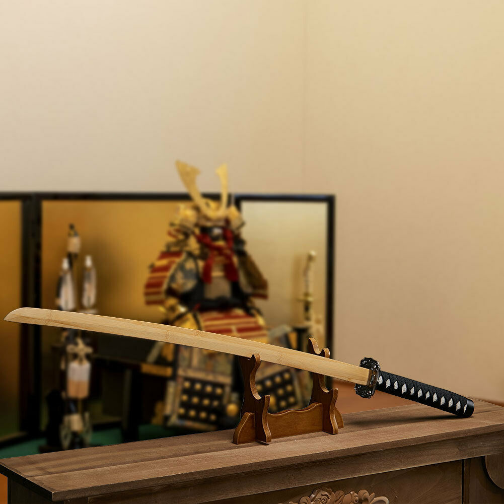 Wooden Bokken Martial Samurai Kendo Arts Training Sword Katana w/ Scabbard Gifts