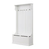 Hallway Wardrobe Coat Rack Storage Unit Bench Entryway Hooks Cabinet Furniture