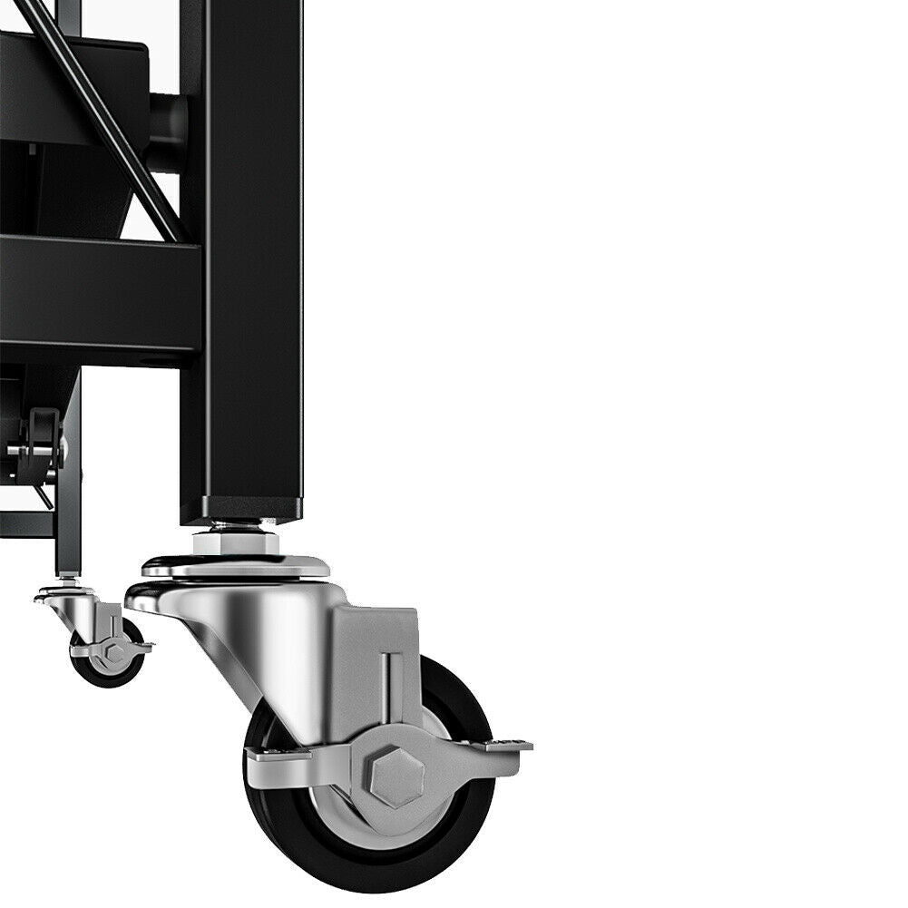 3/4/5 Tier Folding Kitchen Storage Rack Shelving Office Home Unit Display Stand