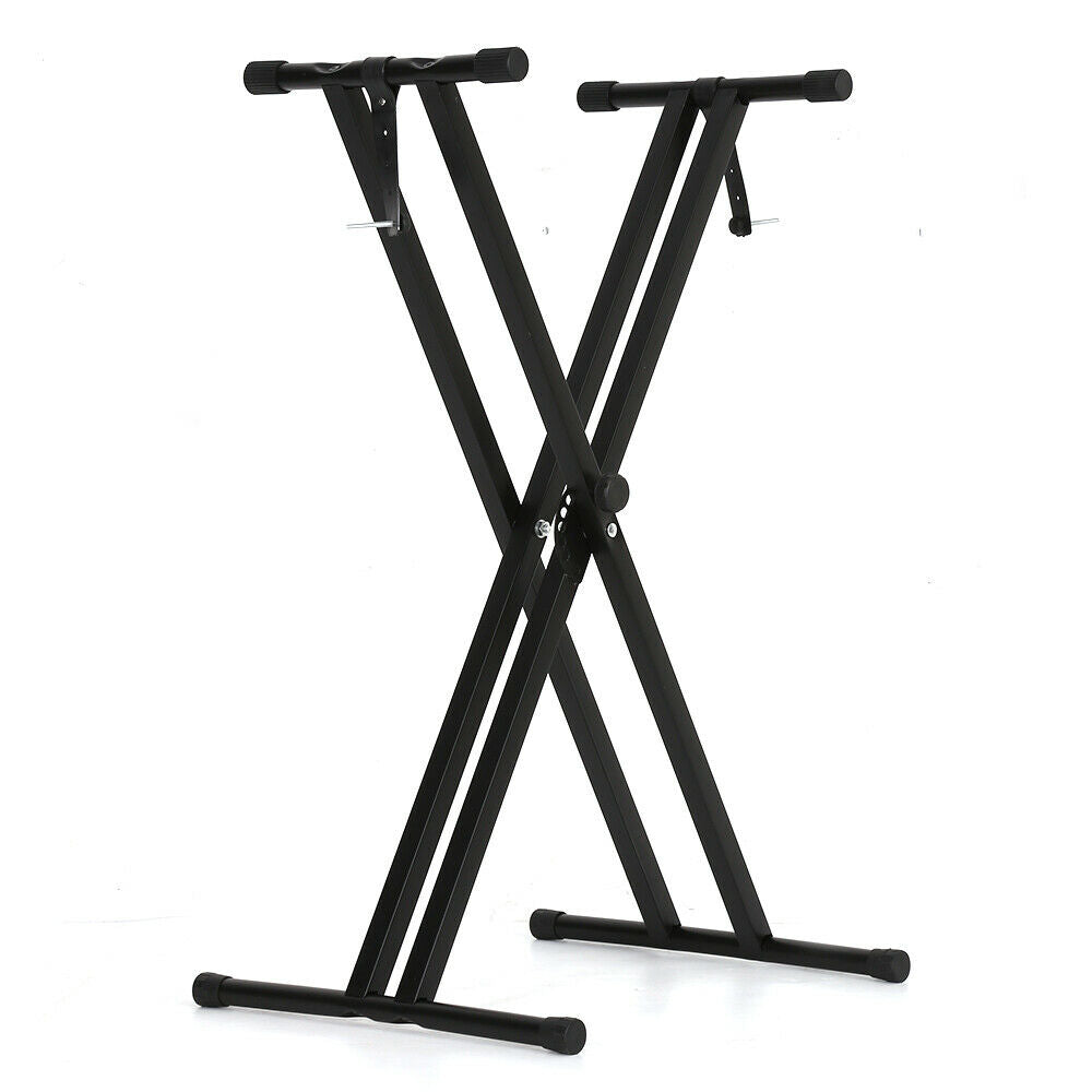 Electronic Piano X Double Stand Music Keyboard Standard Rack Adjustables Metal